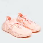 Мягкие кроссовки из текстиля розового цвета